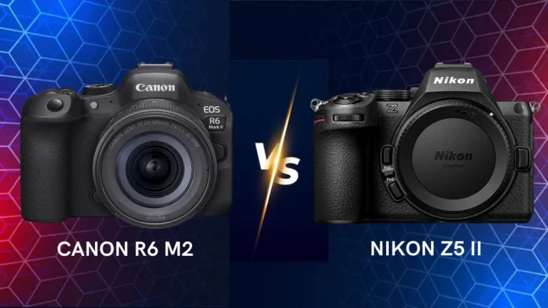 Canon EOS R6 Mark II vs Nikon Z5 II mirrorless camera side by side comparison