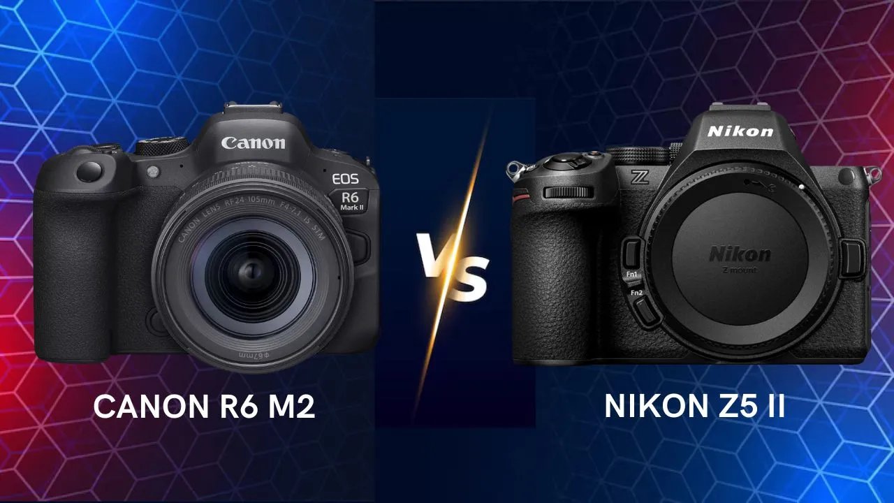 Canon EOS R6 Mark II vs Nikon Z5 II mirrorless camera side by side comparison