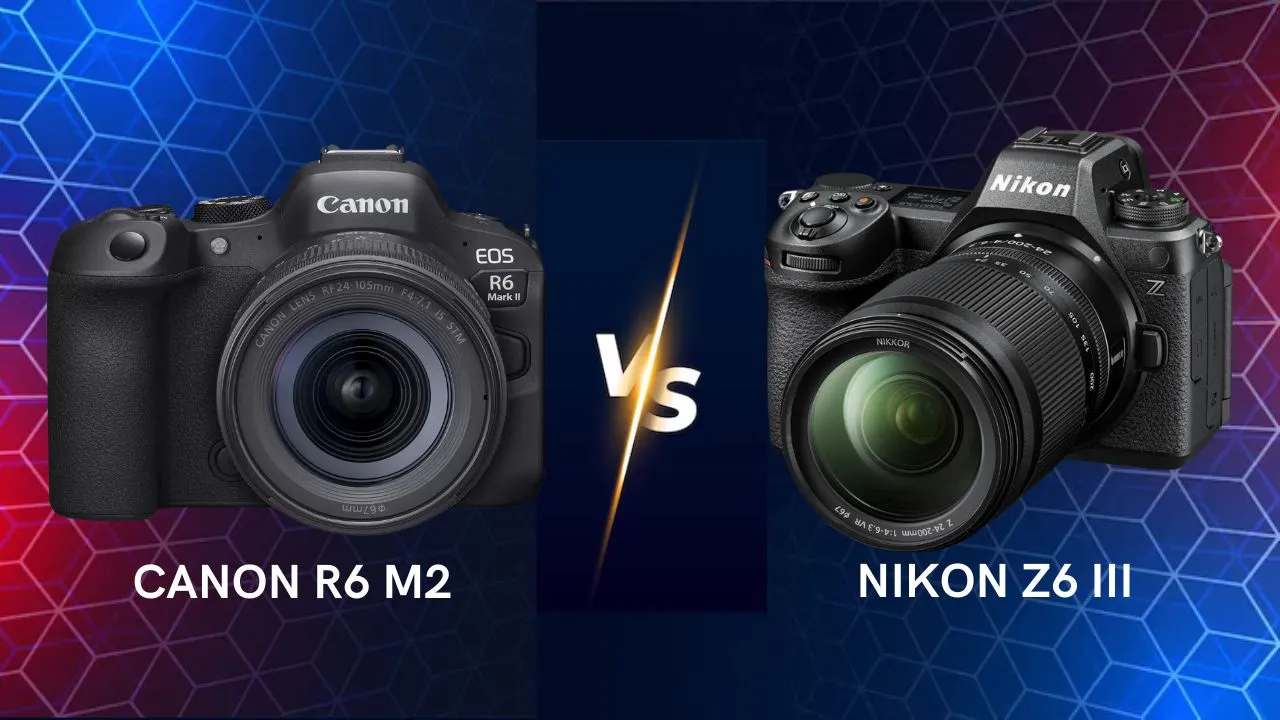 Canon EOS R6 Mark II vs Nikon Z6 III mirrorless camera side by side comparison