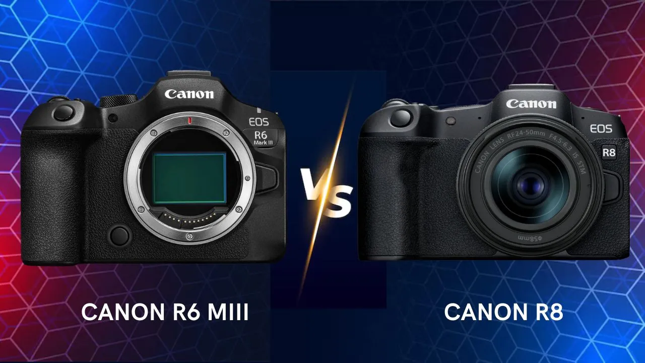 Canon EOS R6 Mark III vs Canon EOS R8 differences camera comparison