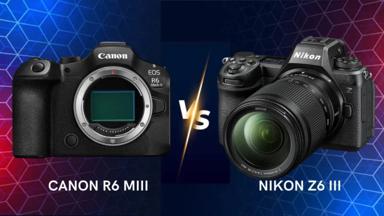 Canon EOS R6 Mark III vs Nikon Z6 III differences camera comparison