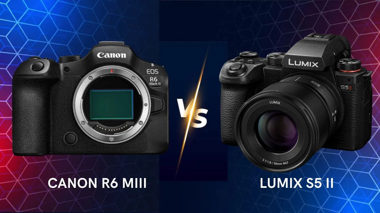 Canon EOS R6 Mark III vs Panasonic Lumix S5II differences camera comparison