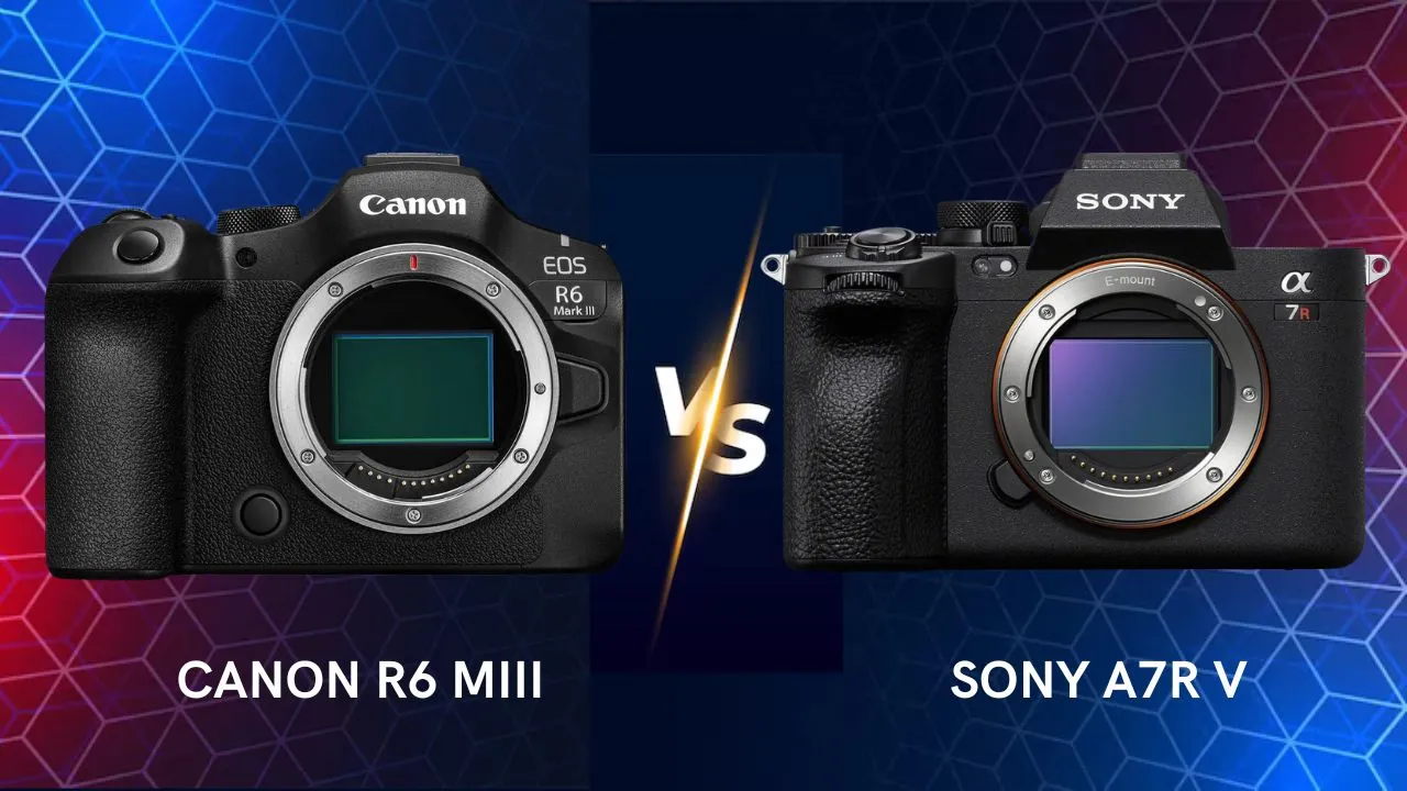 Canon EOS R6 Mark III vs Sony A7R V differences camera comparison
