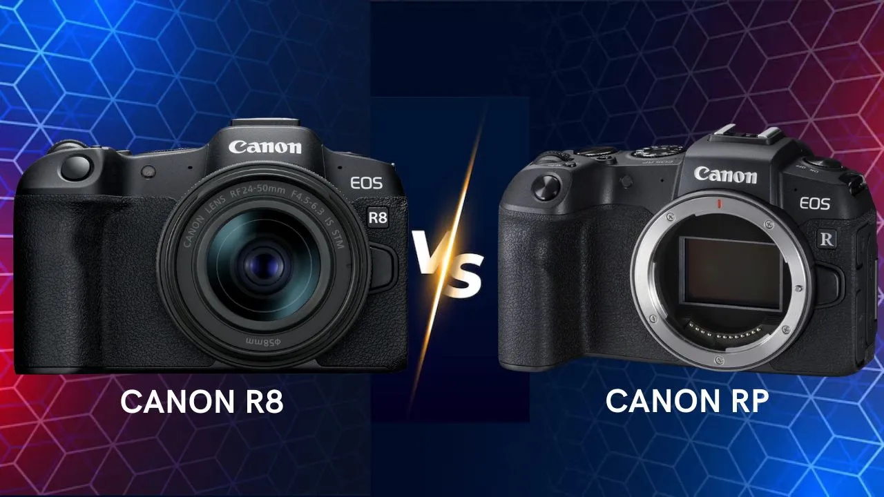 Canon EOS R8 vs canon RP comparison