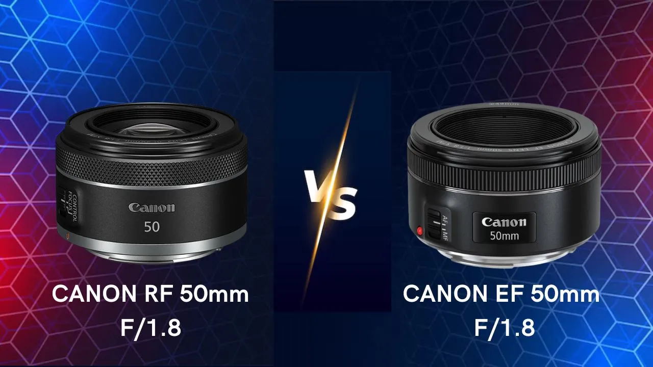 Canon RF 50mm f1.8 vs EF 50mm f1.8 lenses comparison differences