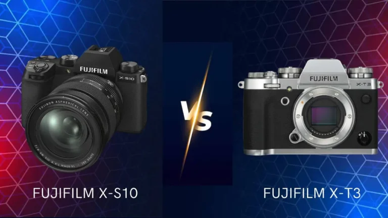 Fujifilm X-S10 and X-T3 cameras side by side for a detailed comparison review