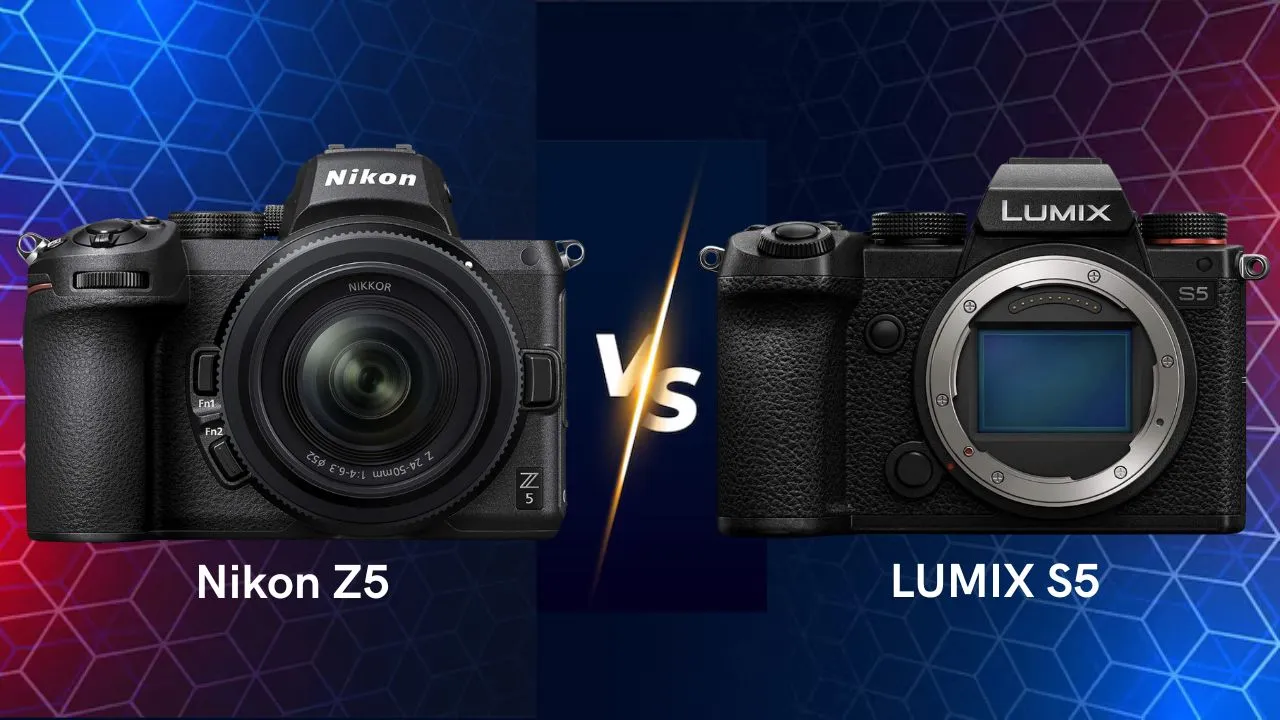 Nikon Z5 vs Lumix S5 comparison mirrorless camera side by side comparison