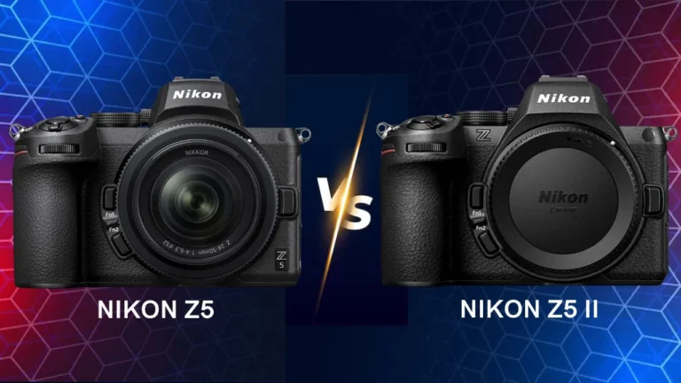 Nikon Z5 vs Z5 II comparison mirrorless camera side by side comparison