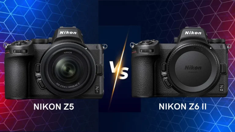 Nikon Z5 vs Z6 II comparison mirrorless camera side by side comparison