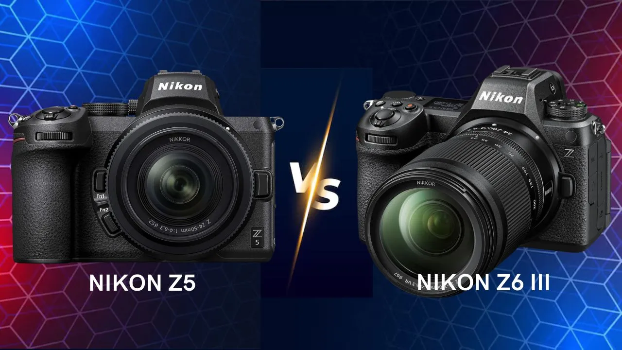 Nikon Z5 vs Z6 III comparsion mirrorless camera side by side comparison
