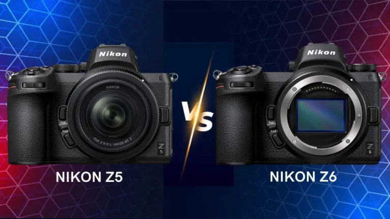Nikon Z5 vs Z6 comparison mirrorless camera side by side comparison