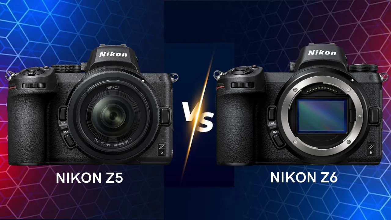 Nikon Z5 vs Z6 comparison mirrorless camera side by side comparison