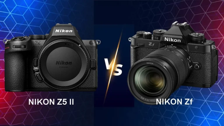 Nikon Z5 II vs Nikon Zf mirrorless camera side by side comparison