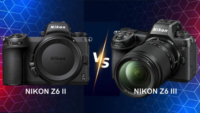 Nikon Z6 II vs Nikon Z6 III mirrorless camera side by side comparison