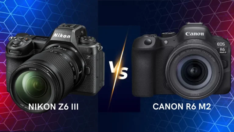 Nikon Z6 III vs Canon R6 Mark II mirrorless camera side by side comparison