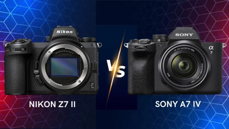 Nikon Z7 II vs Sony A7 IV mirrorless camera side by side comparison