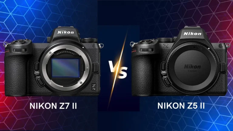 Nikon Z7 II vs Z5 II mirrorless camera side by side comparison