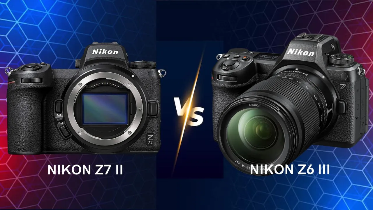 Nikon Z7 II vs Z6 III mirrorless camera side by side comparison