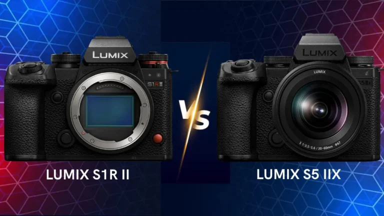 Panasonic Lumix S1R II vs S5 IIX mirrorless camera side by side comparison