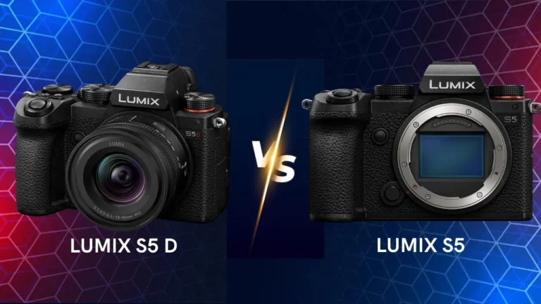 Panasonic Lumix S5D vs S5 mirrorless camera side by side comparison