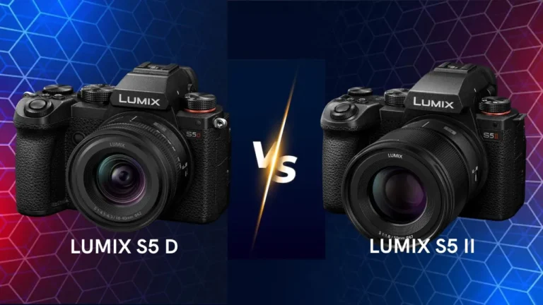 Panasonic Lumix S5D vs S5 II mirrorless camera side by side comparison