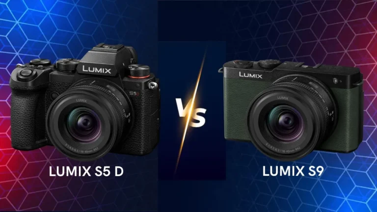Panasonic Lumix S5D vs S9 mirrorless camera side by side comparison
