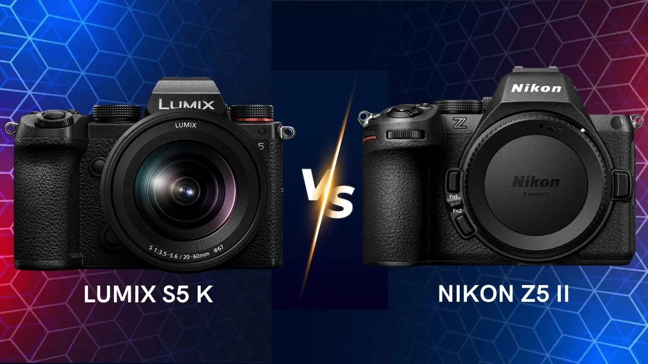 Panasonic Lumix S5K vs Z5 II mirrorless camera side by side comparison