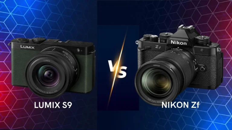 Panasonic Lumix S9 vs Nikon Zf mirrorless camera side by side comparison