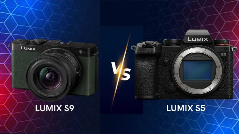 Panasonic Lumix S9 vs S5 mirrorless camera side by side comparison
