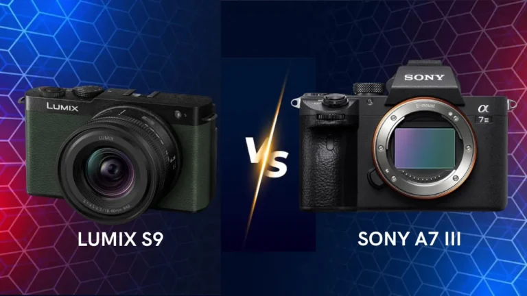 Panasonic Lumix S9 vs Sony A7 III mirrorless camera side by side comparison
