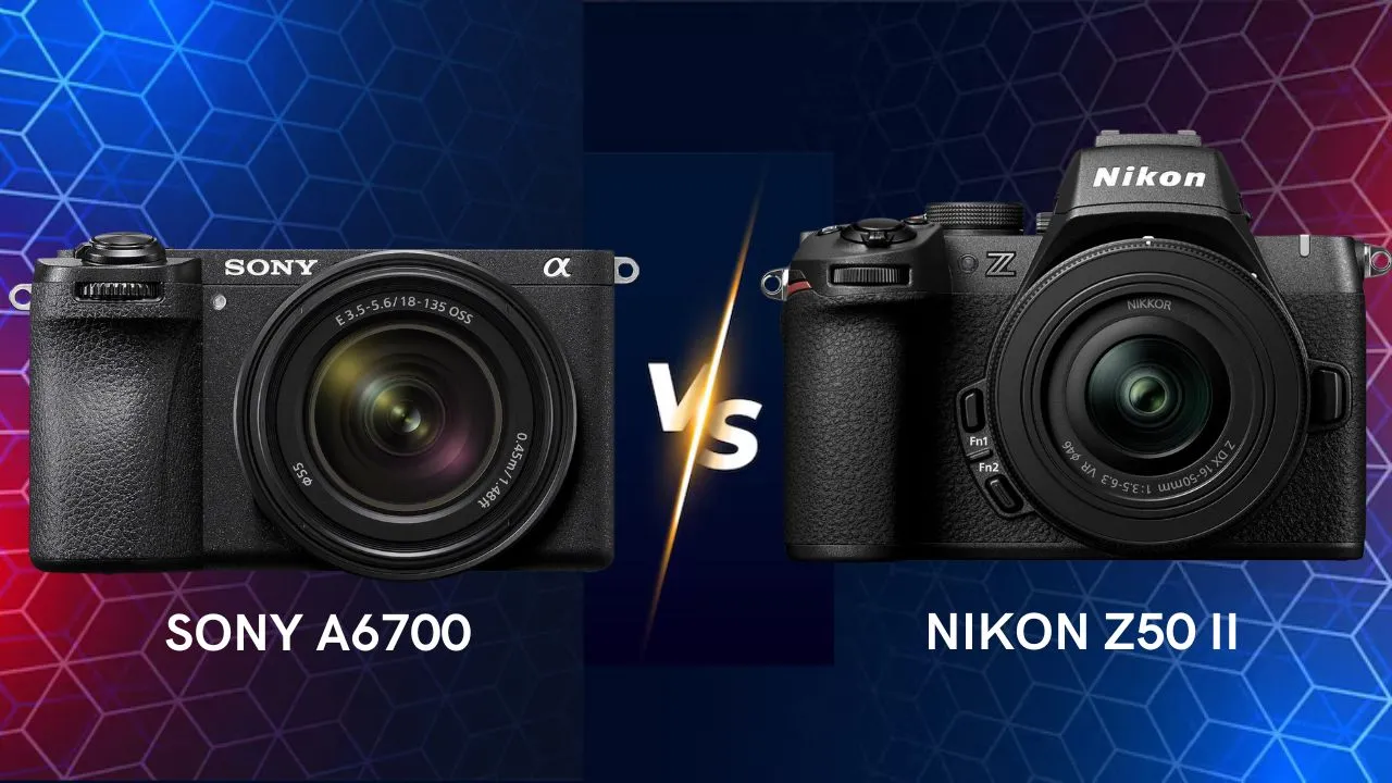Sony A6700 vs Nikon Z50 II camera comparison
