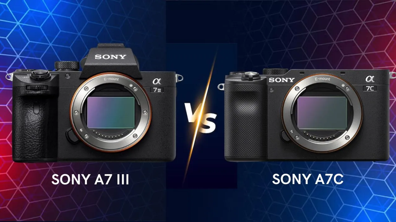 Sony A7 III vs A7C camera comparison versus