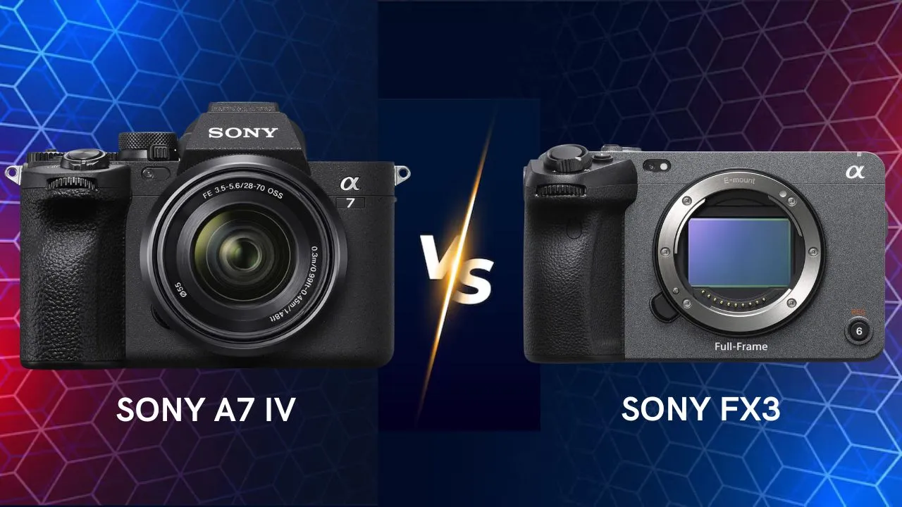 Sony A7 IV vs FX3 comparison