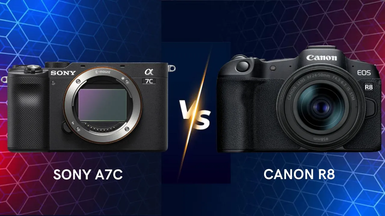 Sony A7C vs Canon R8 camera comparison which one is best