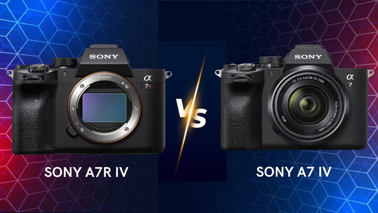 Sony Alpha 7R IV vs A7 IV camera comparison which one is best