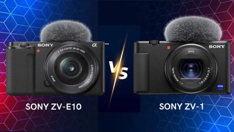 Sony Alpha ZV-E10 vs ZV1 camera comparison which one is best