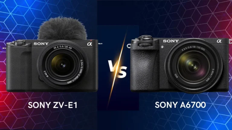 Sony ZV-E1 vs A6700 camera comparison which one is best