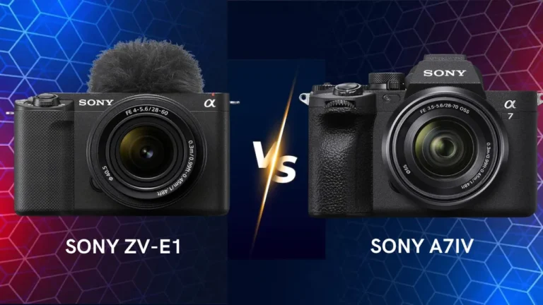 Sony ZV-E1 vs A7 IV camera comparison which one is best