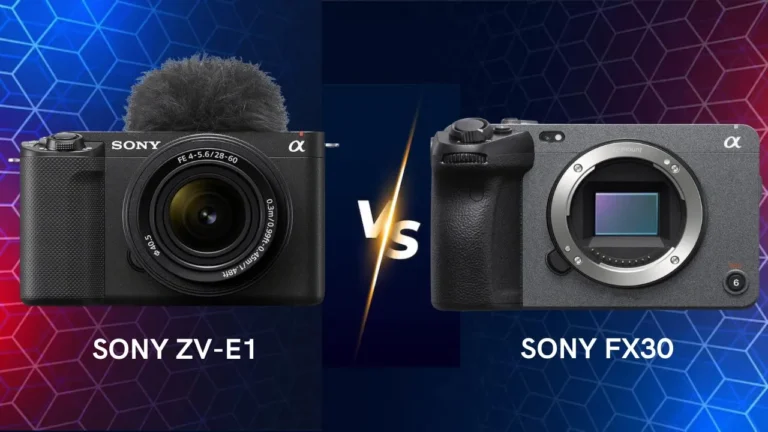 Sony ZV-E1 vs FX30 camera comparison which one is best